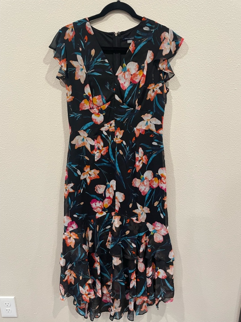 Tommy Hilfiger Floral Print Midi Dress